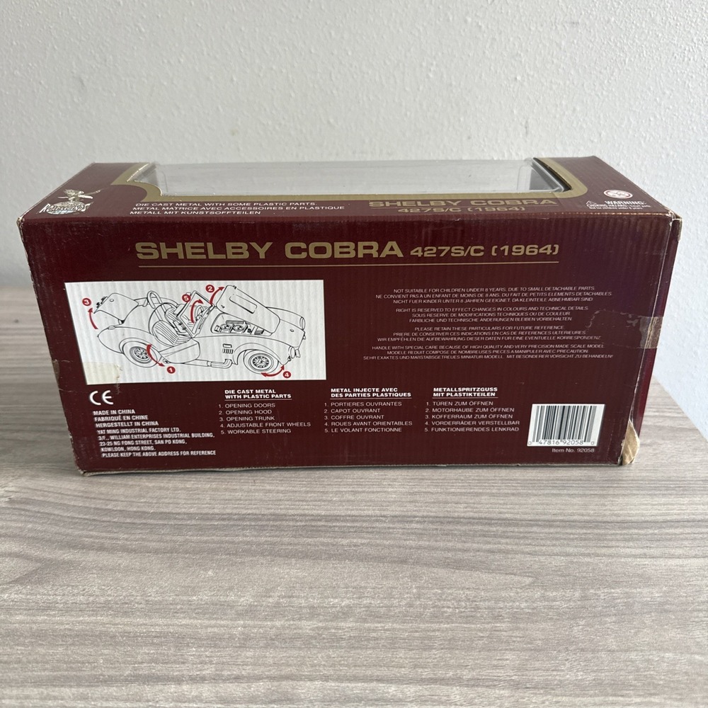Road Legends 1:18 Scale 1964 Shelby Cobra 427S/C Black Collectible NIB - Picture 6 of 6